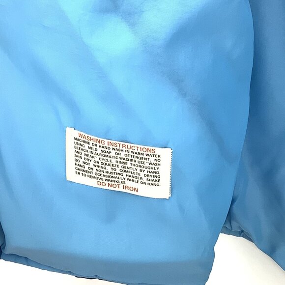 Vintage Sears Blue Puffer Vest With Zip Closure & Pockets Outerwear Medium Tall - Picture 4 of 6